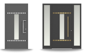 Aluminium-Hautür-Serie Althea